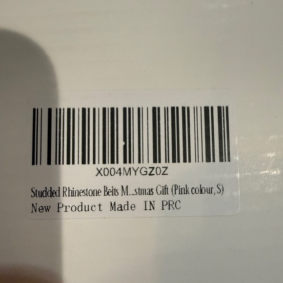 Pink and Silver Rhinestone Belt - Picture 2 of 2